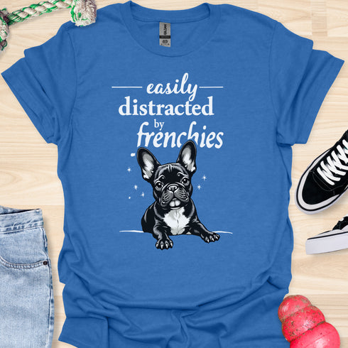 Easily distracted by frenchies - V14 - The Popup T-Shirt